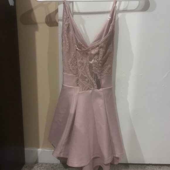 Love Tree Pink Embellished Ruffled Mini Dress - Picture 4 of 5